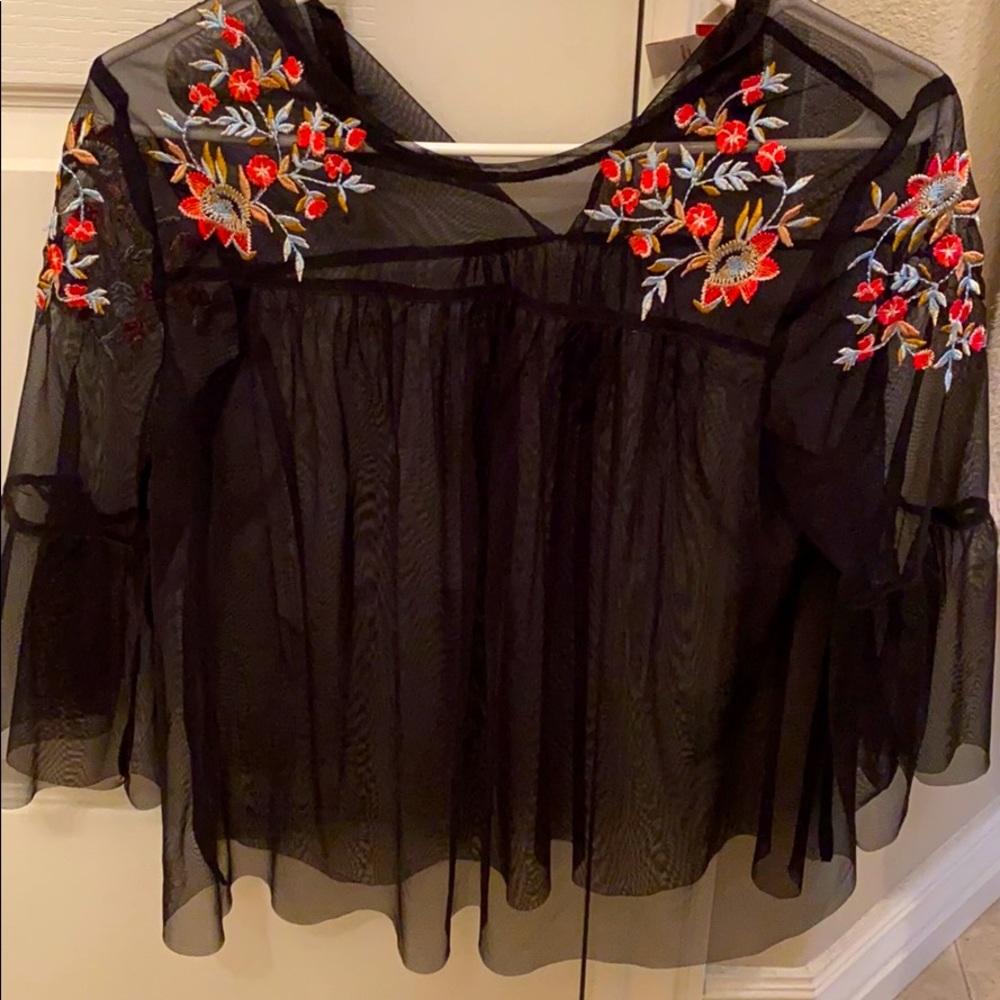 Sheer Black Blouse